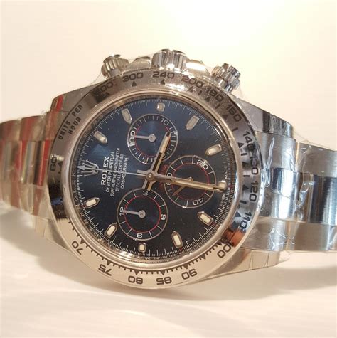 white gold daytona blue face.